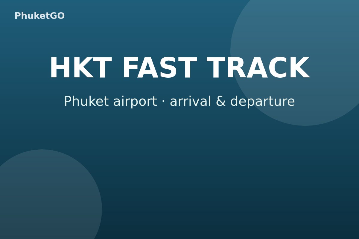 Phuket airport fast track: VIP arrival and departure